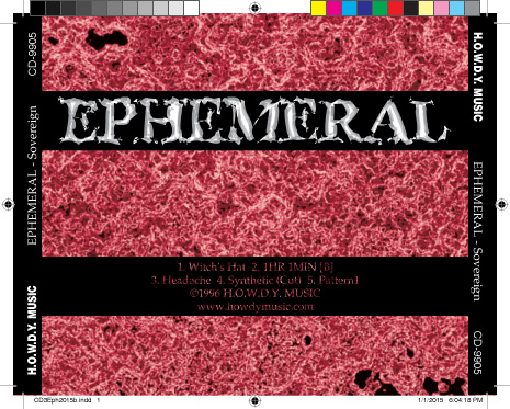 Ephemeral: Sovereign CD Tray Artwork